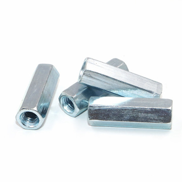 High-Quality Customizable Galvanized Connection Nuts: DIN 6334 Hexagonal Threaded Pipe Connectors