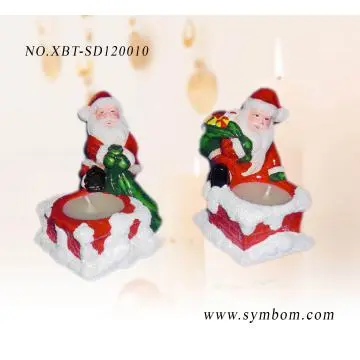 ceramic christmas candle