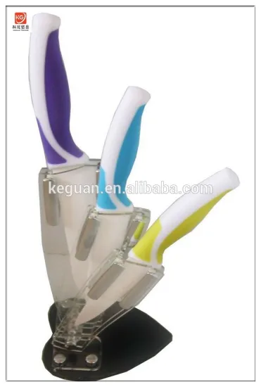 CT-69 High quality popular TPR handle ceramic knife set