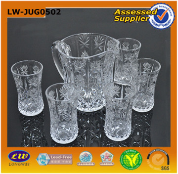 2014 Clear Glass Tea Set (LW-JUG0502 SET)