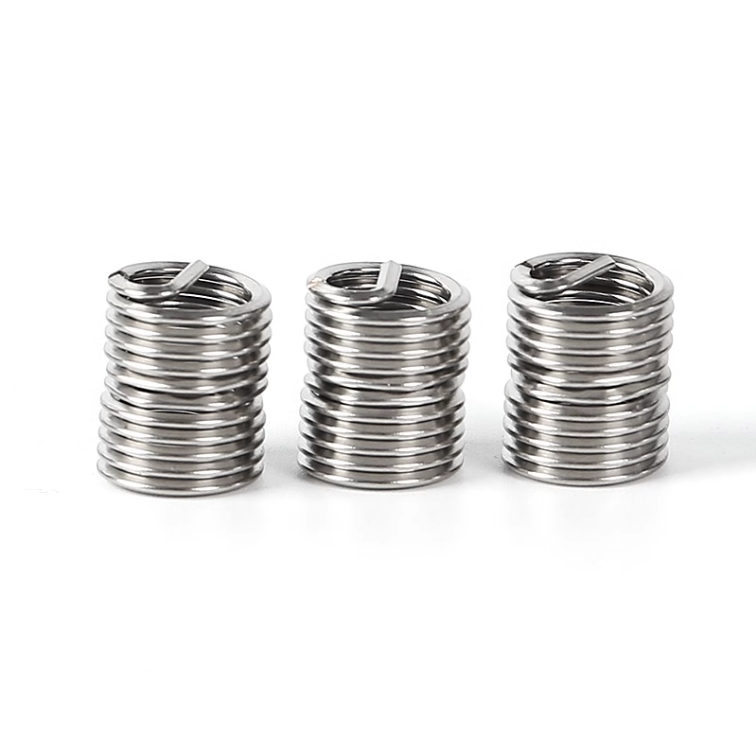 Stainless Steel 304 Key-Locking Fasteners M2 Wire Thread Inserts for Metal and Wood Furniture Repair