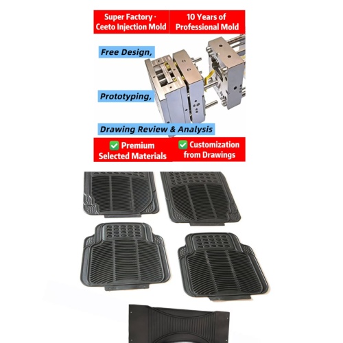 Precision Injection Mold for Car Floor Mat Designs