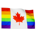 レインボーUSAとカナダの旗