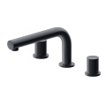 Polished Brass Bathroom Bathtub Faucets Deck Mount