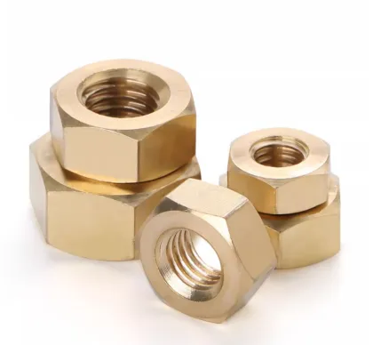 Polished Brass Hexagonal Nuts Passivated Copper Nuts