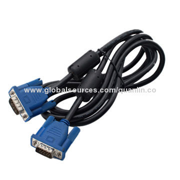 Custom HDB15P male plug cable assembly