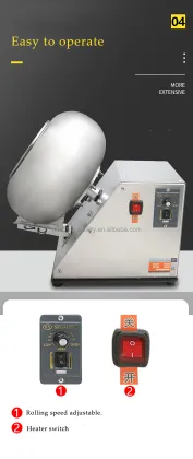 Small Peanut Chocolate Coating Pan Machine