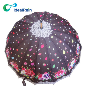16K beautiful full color printed umbrella