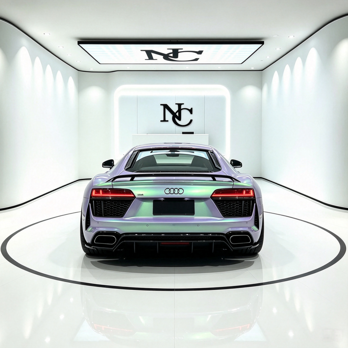 PL31-P Platinum Purple & Green Vinyl Wrap