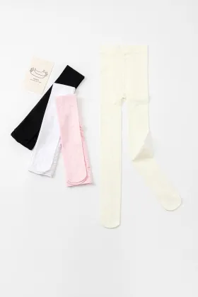 Summer girls stepping on pantyhose