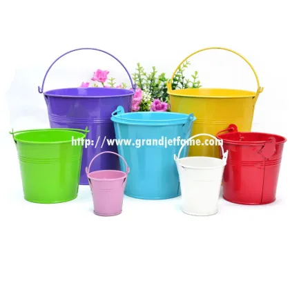 color garden galvanized iron bucket