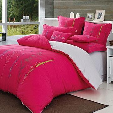 Embroidered Bedding Set with Classic Design, 100% Cotton, 300TC