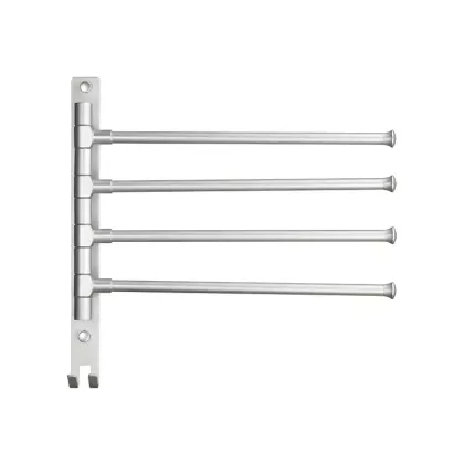 Movable Towel Rack Hardware: Rotating Bathroom Wall Hanging Towel Bar