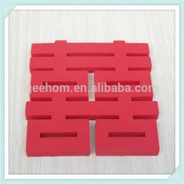Chinese traditional wedding favors wine glass coaster