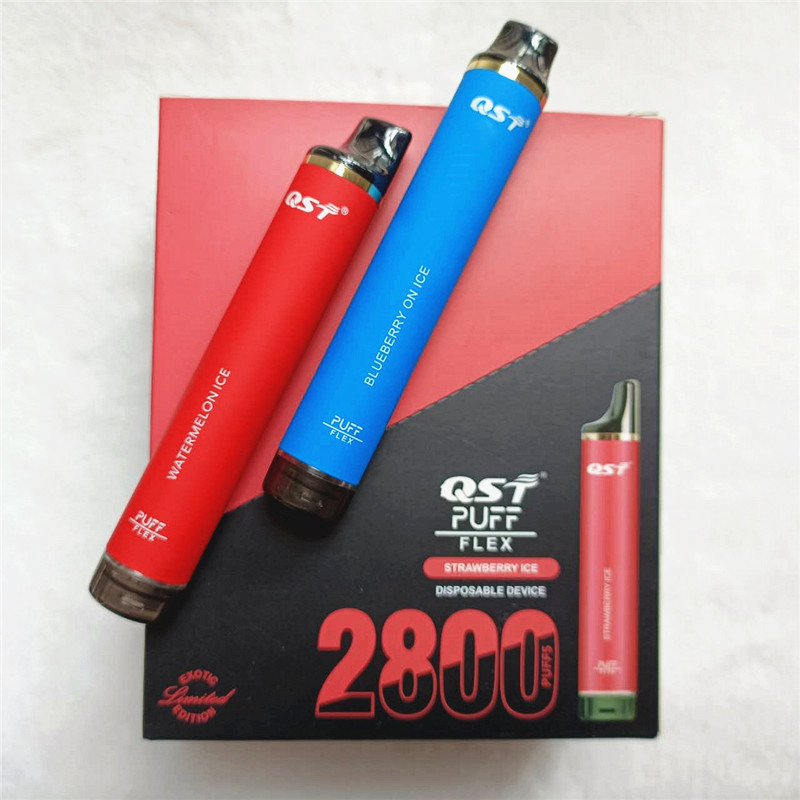Qst Puff Flex 2800 พัฟแบบใช้แล้วทิ้ง คุณภาพสูง Qst Puff Flex 2800 พัฟ