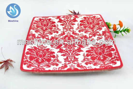 Disposable food grade colorful paper plate wholesale