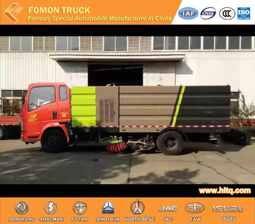 HOWO multifunctional truck mounted road sweeper