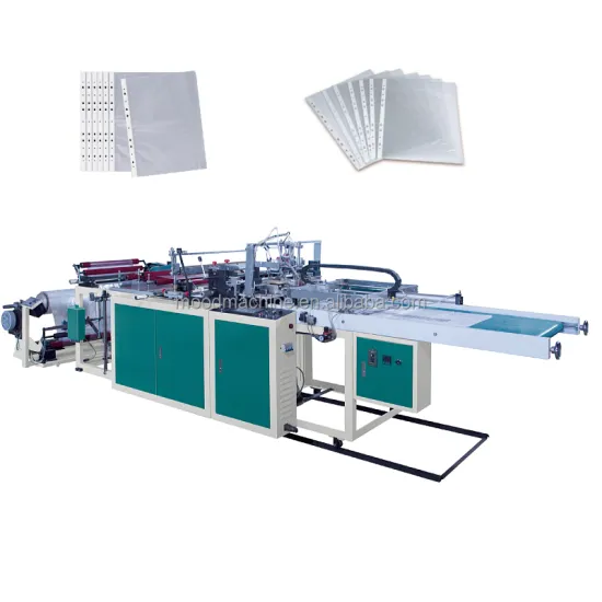 ZDJ-500D 11 Holes PP Document Bag and A4 Paper Sheet Protectors Manufacturing Machine