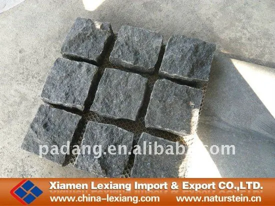 Chinese black cube stone