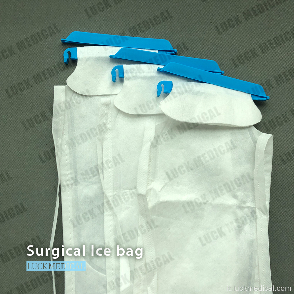 Uso medico della borsa per ghiaccio di pronto soccorso