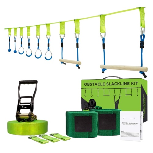 GIBBON Ninja Warrior Line Obstacle Course Kit Monkey