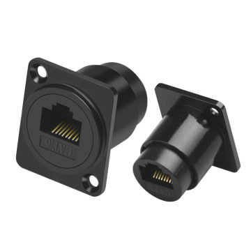 D Type RJ45 Cable Interface CAT6 Network RJ45 Female Adapter" could be shortened to:

"CAT6 RJ45 Female Adapter D Type" 

However, if we need to keep it more descriptive while still fitting well as a search engine title, we might go with:

"D Type CAT6 RJ