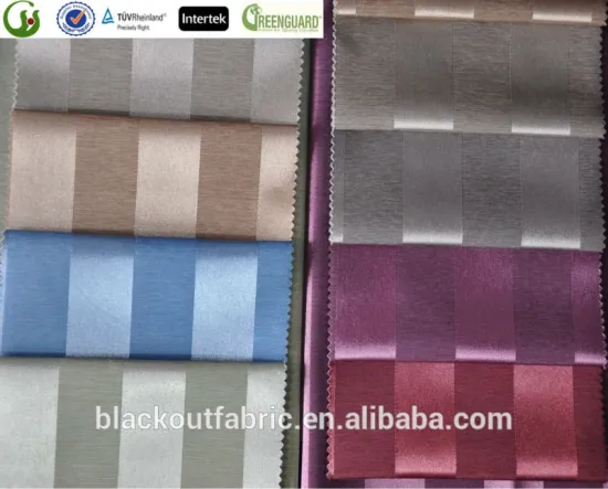 bright color stripe curtain fabric 100% polyester fabric