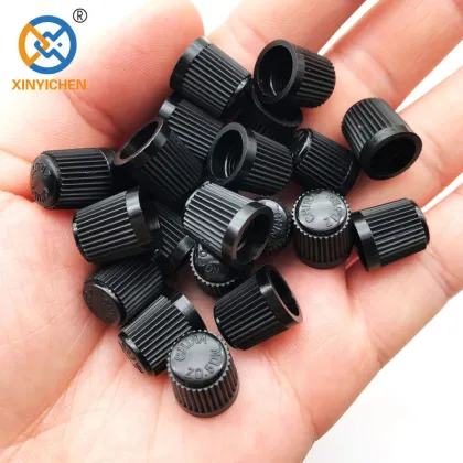 Universal Black Plastic Tire Valve Stem Caps - Tire Valve Covers