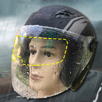 Water Resistant Anti-Rain Anti-Fog Motorcycle Helmet Lens Stickers