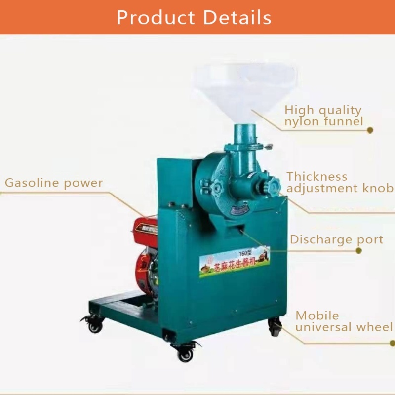 Affordable High-Quality Gasoline/Diesel Power Sesame Sauce & Nut Butter Grinding Machines