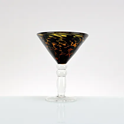 Leopard Print wine glass set Martini Wine Glass