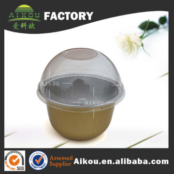 round disposable aluminum container empty chocolates tin boxes
