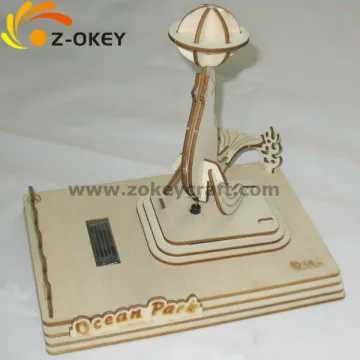 Personalized design 3D airplane model wood ornaments