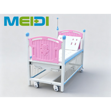 2026 New Hot Selling Two-Crank Pediatric Hospital Bed, Safe & Reliable Medical Bed for Children