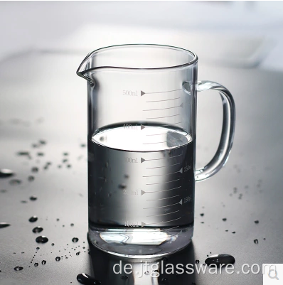 Messbecher aus Glas mit hohem Borosilikatgehalt in Lebensmittelqualität (500 ml)