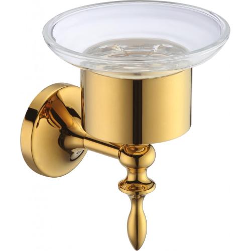 Soporte de jabón clásico dorado de alta calidad para baño