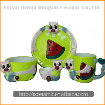 Wholesale Low Price High Quality Ceramic Cartoon Aninmal chinese tableware