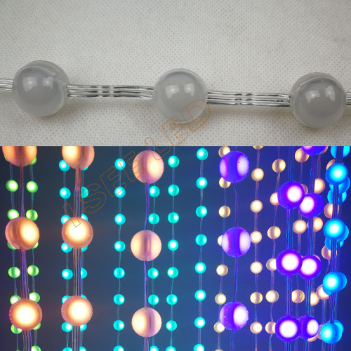 Bola LED 3D digital 20mm gantung kecil