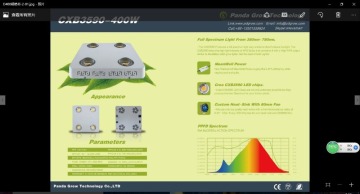 Beautiful Lighting!!! 400W Led Growlight