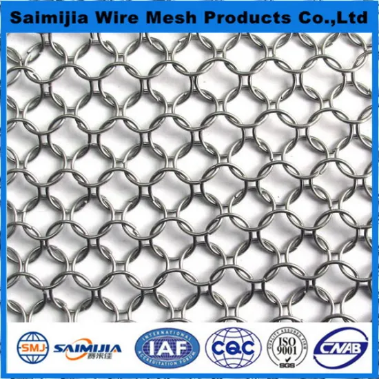 Quality Cheapest etching stainless steel metal ring mesh
