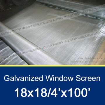 18x18 Galvanized Mesh 4'x100'