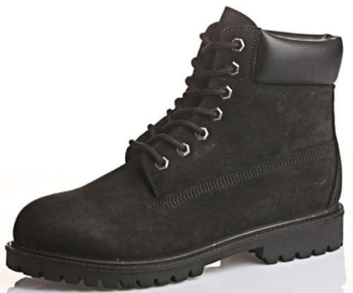 Navy nubuck kulit PU / karet outsole boot