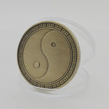 Chinese Ancient Coin: Dragon, Phoenix, Eight Trigrams, Tai Chi - Unique Copper Collection