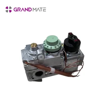 Natural gas fryer thermostat control valve