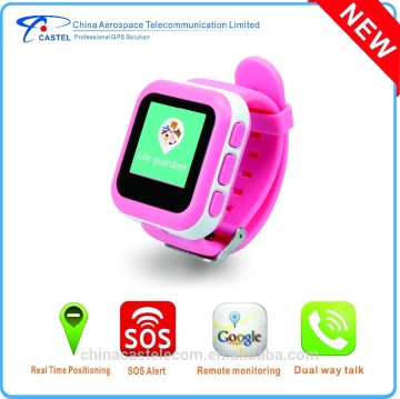 2016 Castel new arrival wrist kid gps tracker watch for kids tracking