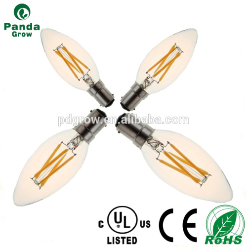 6W-C35-E12/14 UL/CUL listed dimmable 6w led candle light with E12/14 base