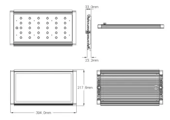 super bright 55*3 marine aquarium led light
