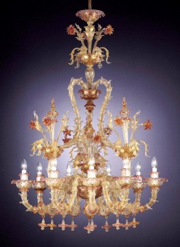 Luxury murano glass pendant lamp for hotel lobby