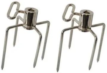 Stainless Steel BBQ Grill Rotisserie Kit Forks