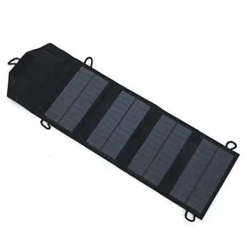 Waterproof Foldable 7W Camping Solar Charger: Perfect for Charging Cell Phones, Smart Watches, and Personal Appliances